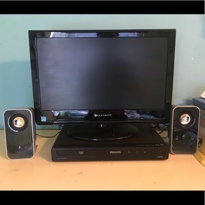 TV, DVD Player, & Speakers